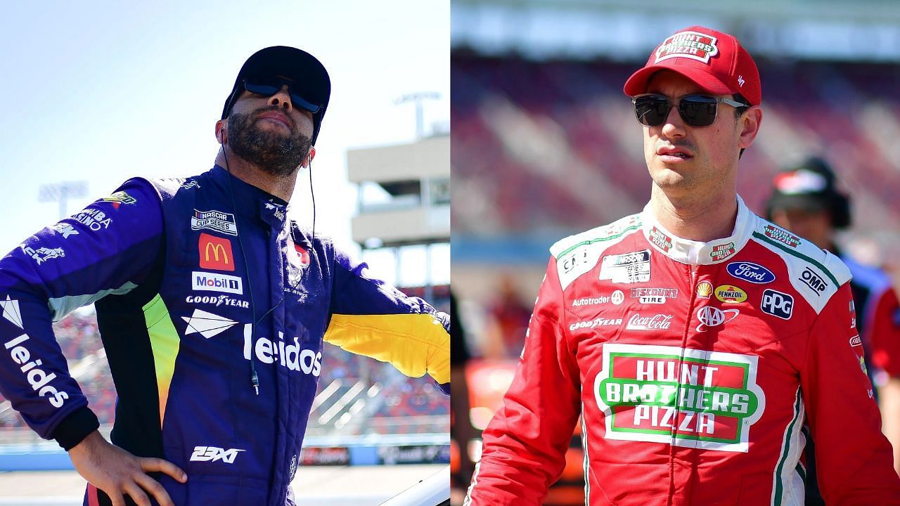 Bubba Wallace and Joey Logano