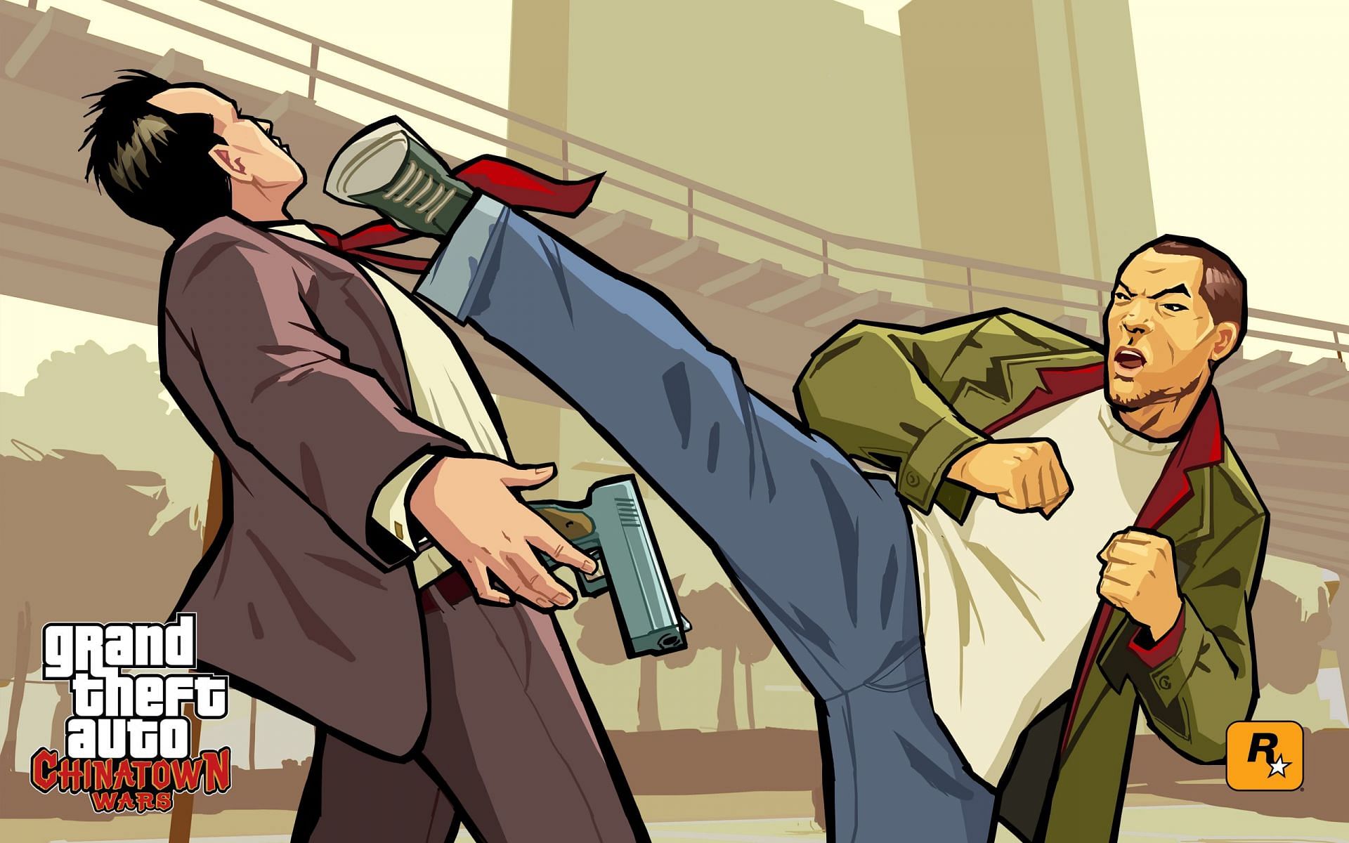 Official GTA Chinatown Wars artwork (Image via Rockstar Games)