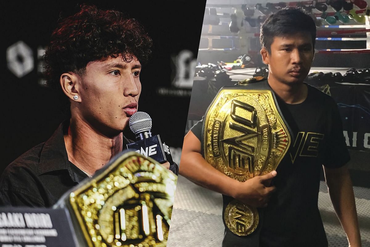 Nabil Anane (left) and Superlek Kiatmoo9 (right) |  Image credit: ONE Championship