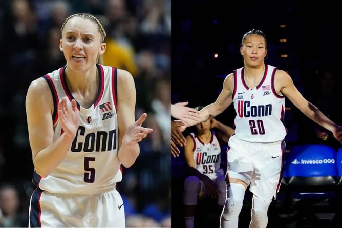 Paige Bueckers drops 4-word reaction to hype up Kaitlyn Chen after she shares snaps from UConn’s Big East championship