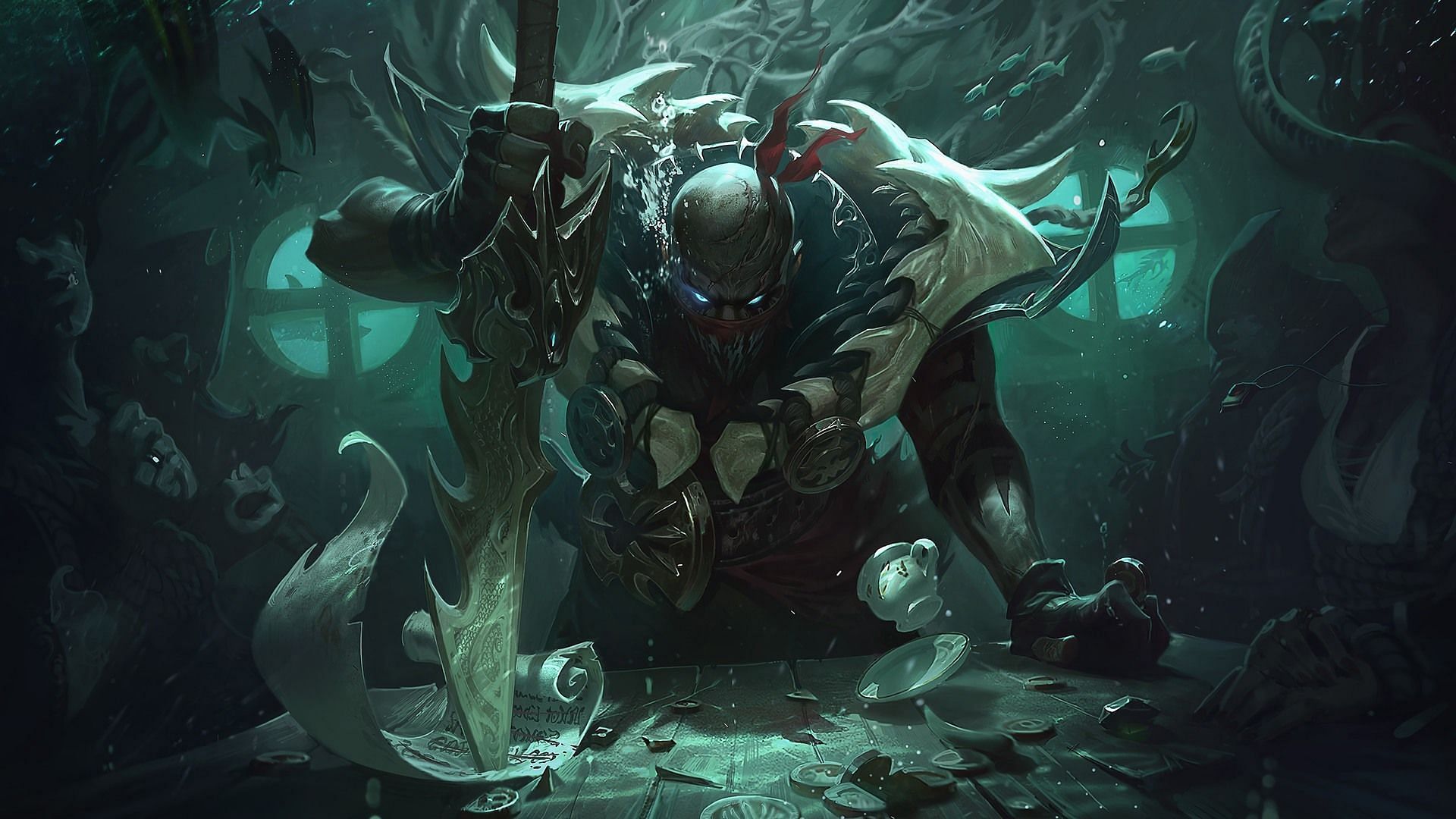 Default Pyke in League of Legends (Image via Riot Games)