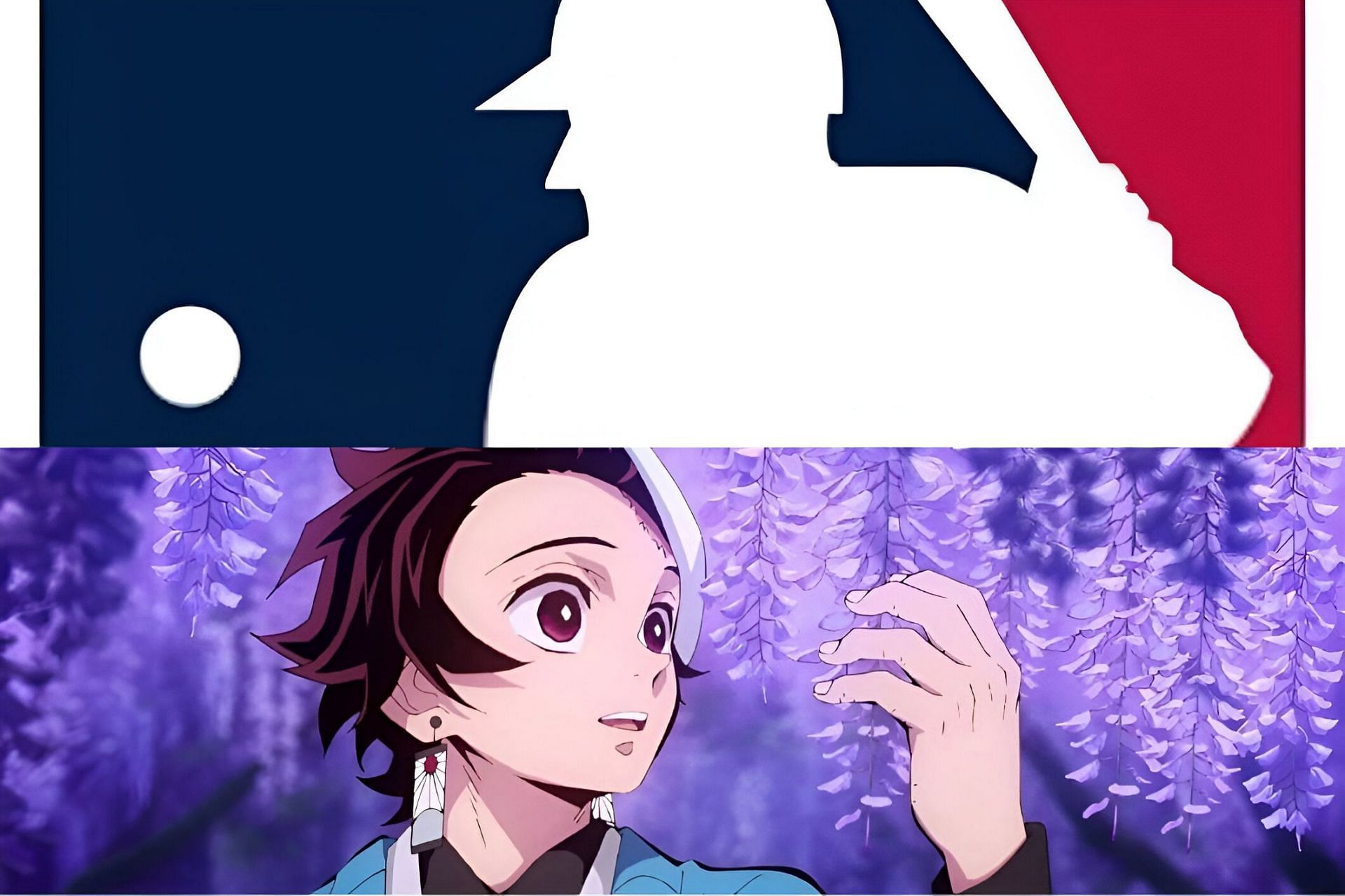 MLB teases official Demon Slayer collaboration (Image via Ufotable, MLB