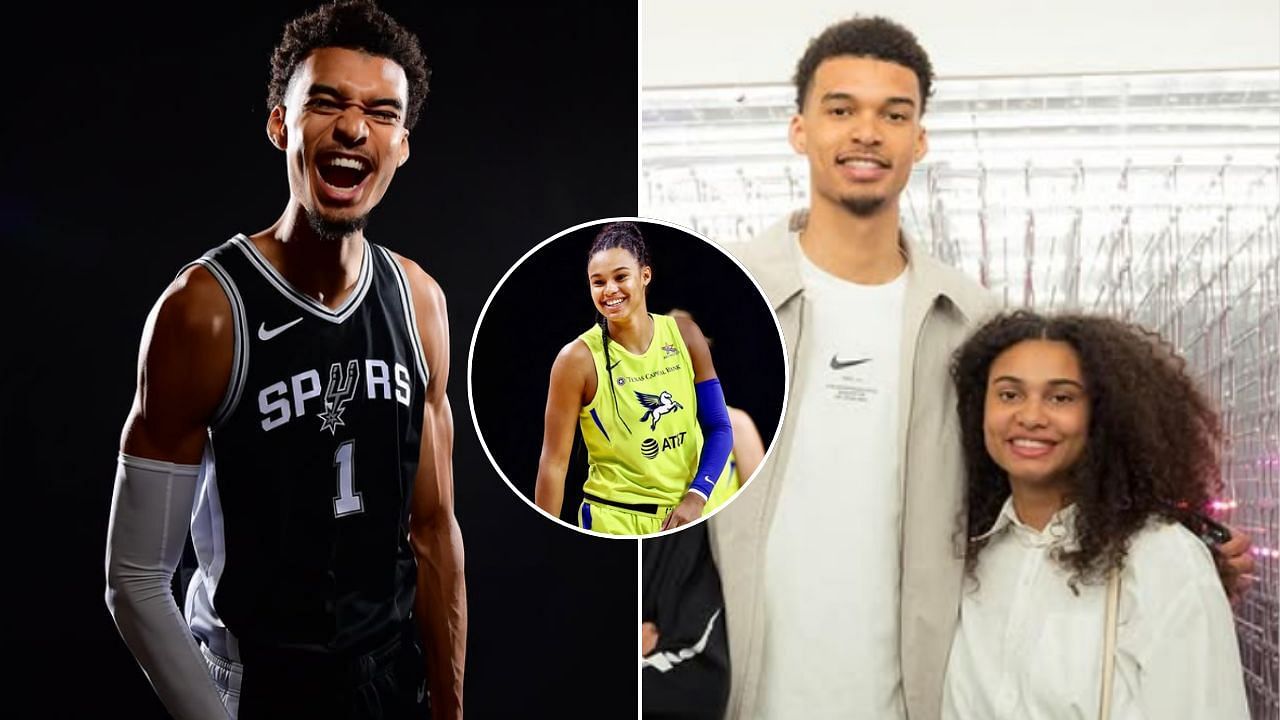 $215,000 WNBA star reacts as Victor Wembanyama&rsquo;s sister and brother slay all-black looks in latest shoot (Image: @wemby IG, @eve_wemba IG, @satou_sabally IG)