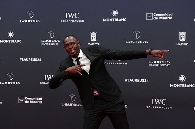 "I didn’t even look at the clock"- Usain Bolt reflects on breaking 100m world record race for first time and how beating Tyson Gay was his 'main goal'