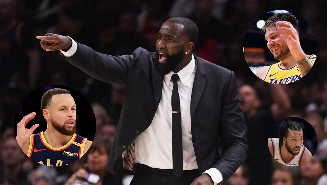 &quot;No dignity just going for clicks&quot;: Fans flame Kendrick Perkins for ranking Steph Curry, Luka Doncic below $104,000,000 Jalen Brunson in top 5 PGs list. (Image Credit: Imagn)