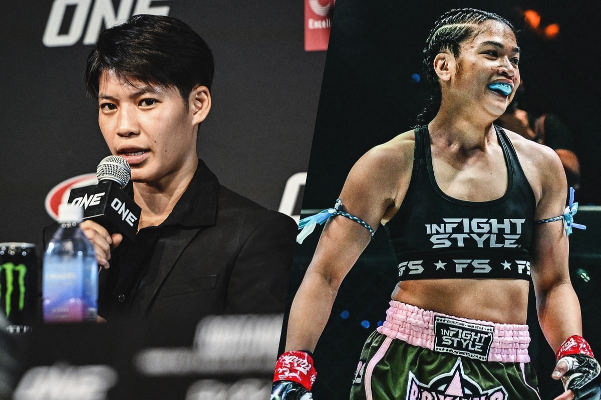 Phetjeeja Lukjaoporongtom and Jackie Buntan - Photo by ONE Championship