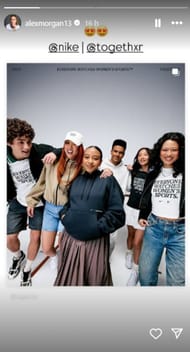 Screenshot of Morgan's Instagram story.