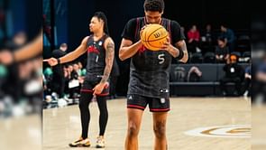 "I have to finish my food": Arkansas signee Meleek Thomas shares a clip of some of his elite moves at the OTE finals