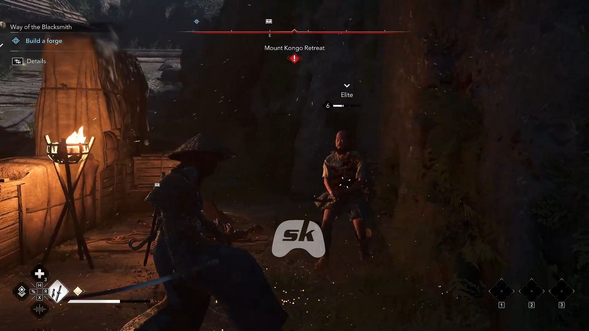 Combat in AC Shadows (Image via Sportskeeda Gaming || Ubisoft)