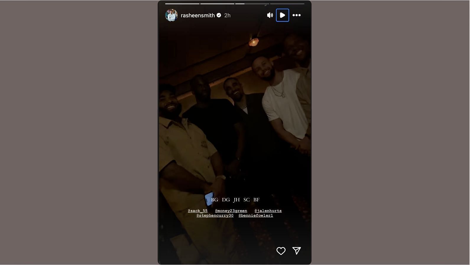 Green felt the love from his NBA and NFL friends at his surprise party.