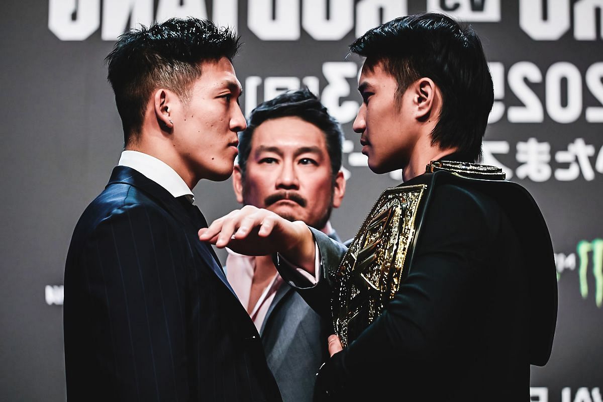 Masaaki Noiri (left) and Tawanchai (right). [Photo from ONE Championship]