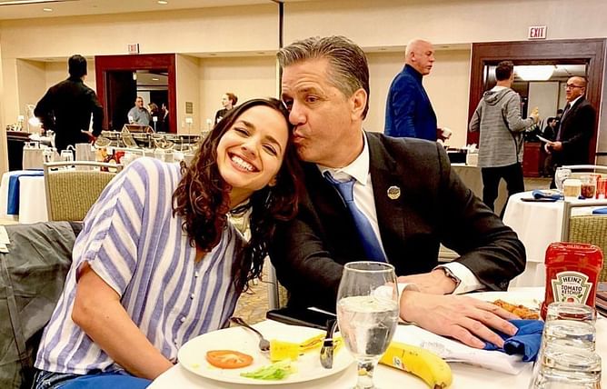 Arkansas HC John Calipari shares pics of daughter recreating adorable childhood moment during Kansas thriller