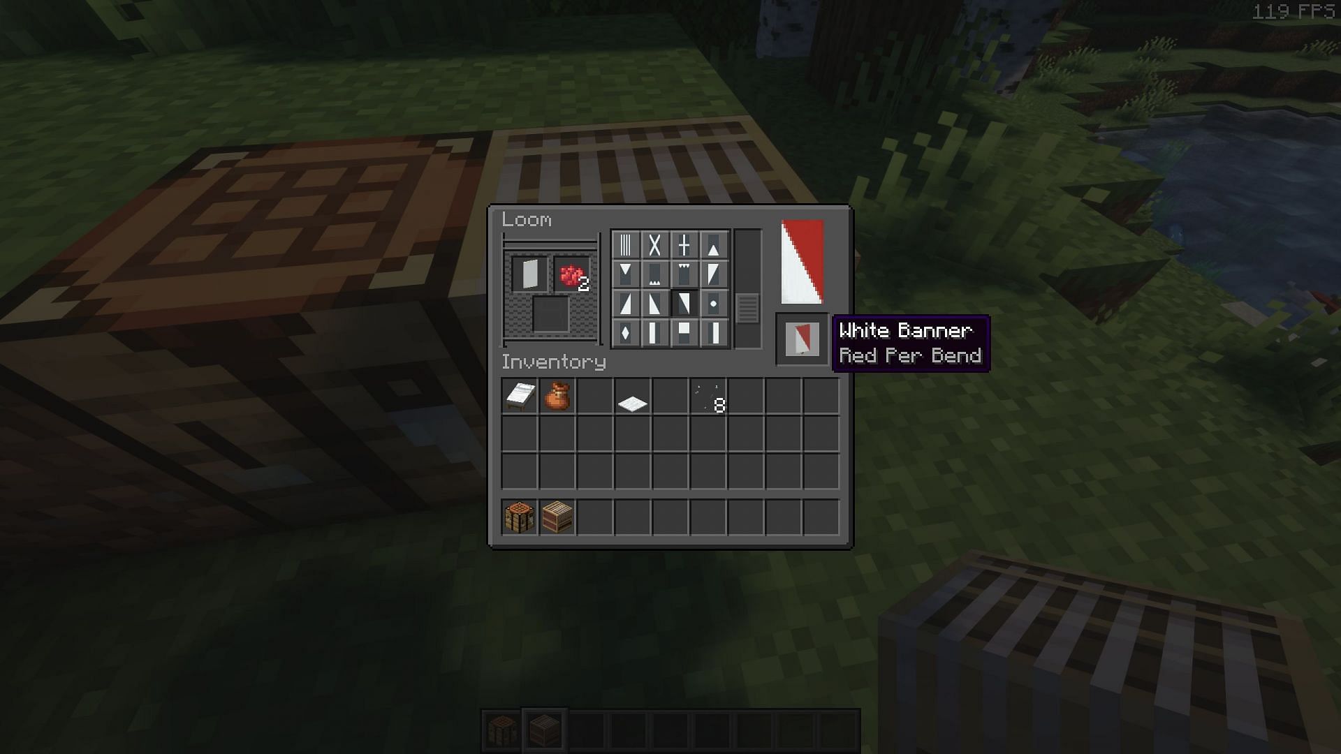 Banners can be given unique designs using dyes (Image via Sportskeeda Gaming/Mojang Studios)