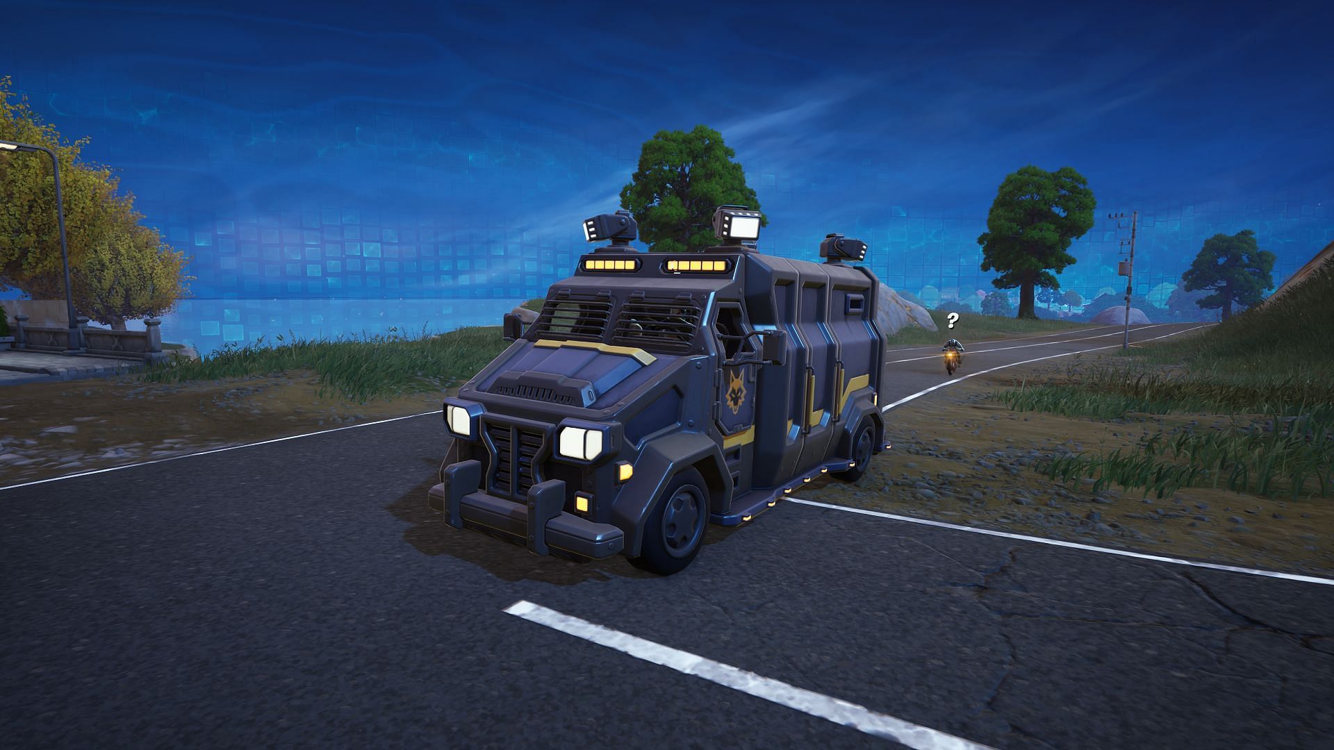 Approach the Armored Van stealthily to catch the NPCs by surprise (Image via Sportskeeda Gaming/Epic Games)