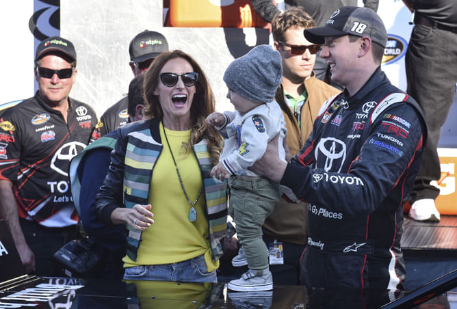 Samantha Busch shares a glimpse of Kyle Busch being a hands-on girl dad to daughter Lennix at Phoenix Raceway