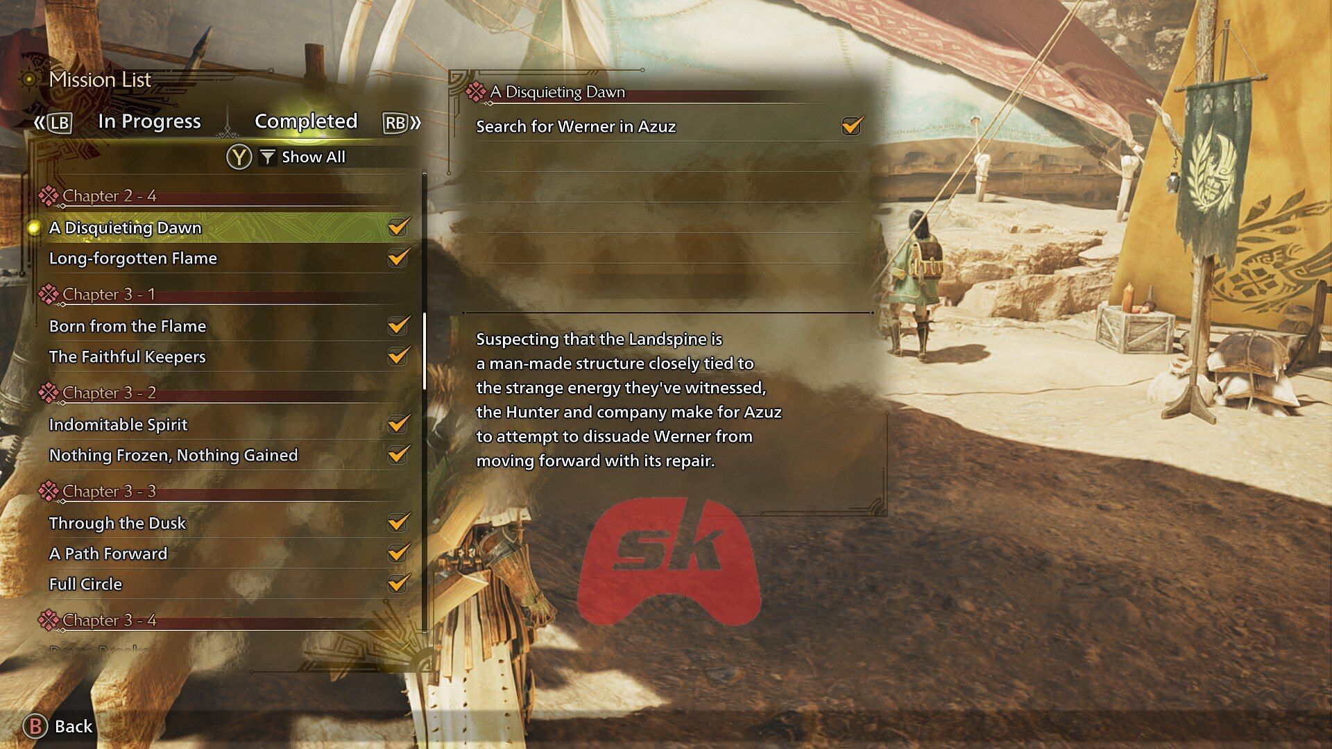 You&#039;ll unlock optional quests as you progress through the game&#039;s main narrative (Image via Sportskeeda Gaming || Capcom)