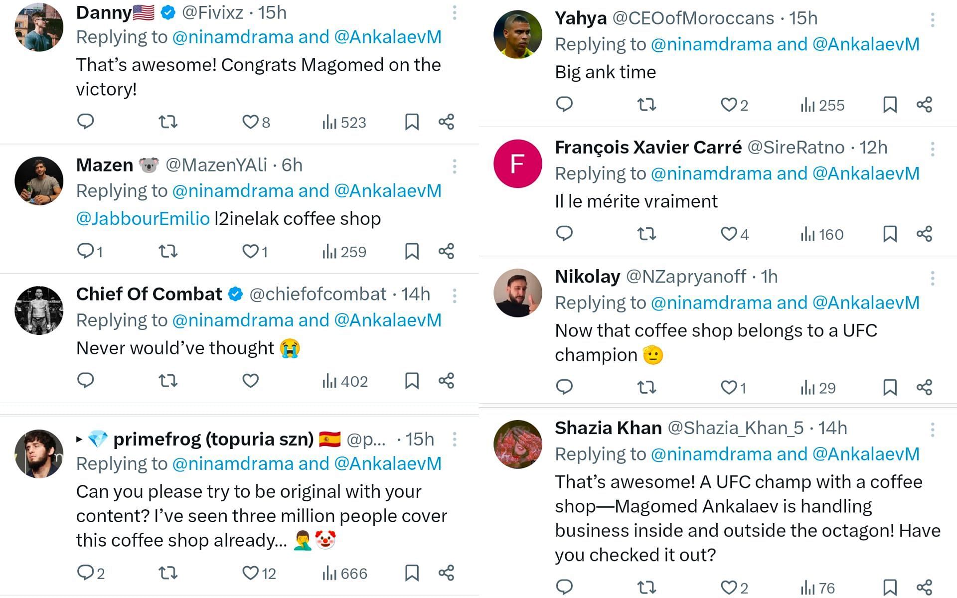Fan reactions. [Screenshots courtesy: @ninamdrama on X]