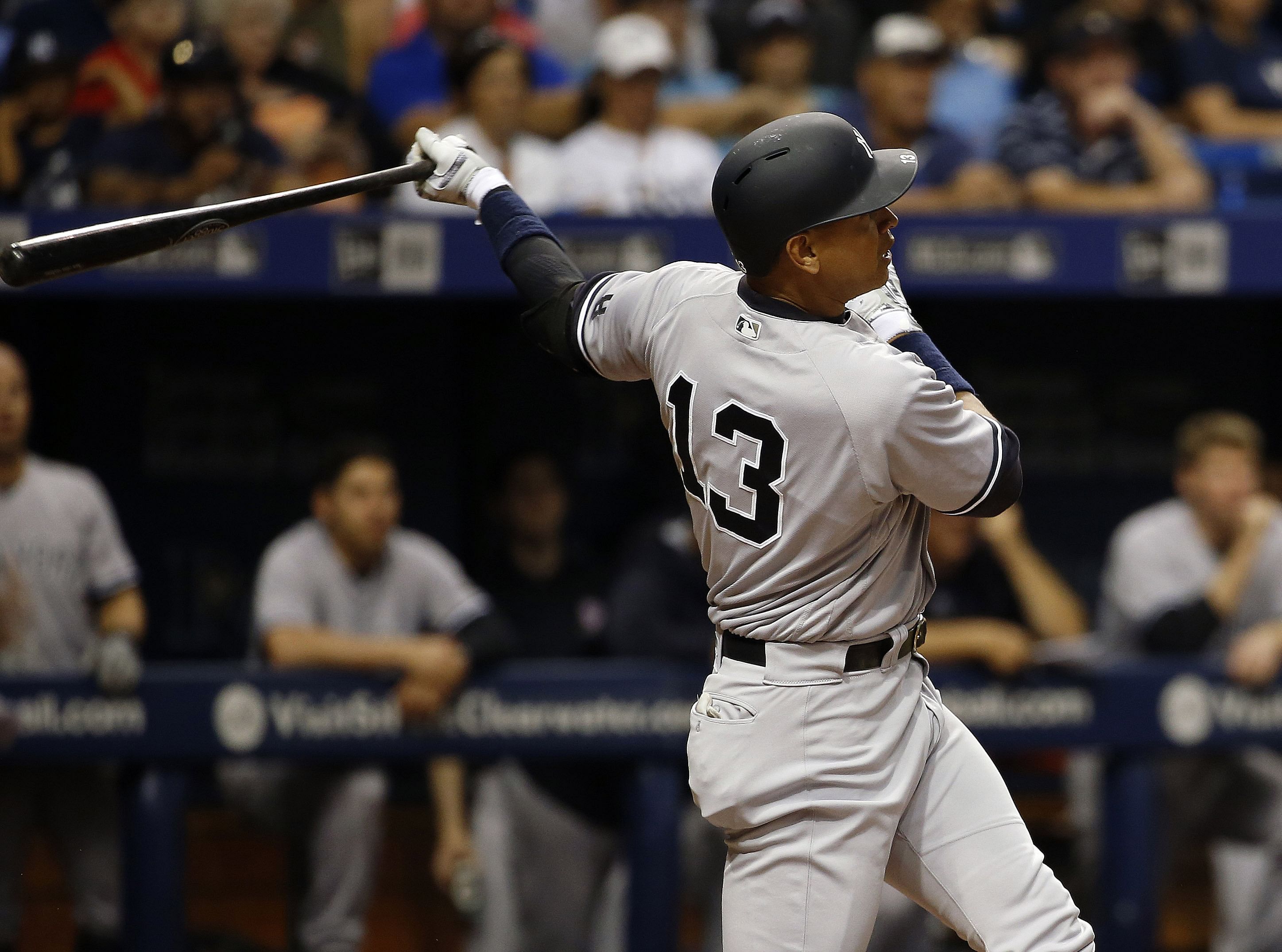 Alex Rodriguez in action during an MLB game for the New York Yankees. (Credits: IMAGN)