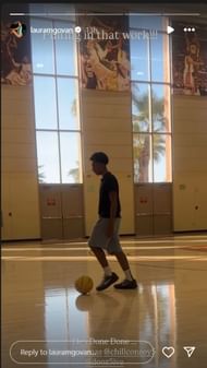 جيلبرت أريناس ، السابقين لورا جوفان تنحدر من صوتها ألوني أريناس ، الحصباء والتكرس في تدريب الفيديو (الصورة: IG / Laura Govan)