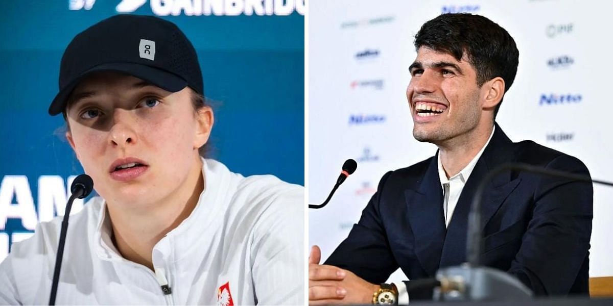 Iga Swiatek and Carlos Alcaraz have given contrasting views on the new courts at the Indian Wells