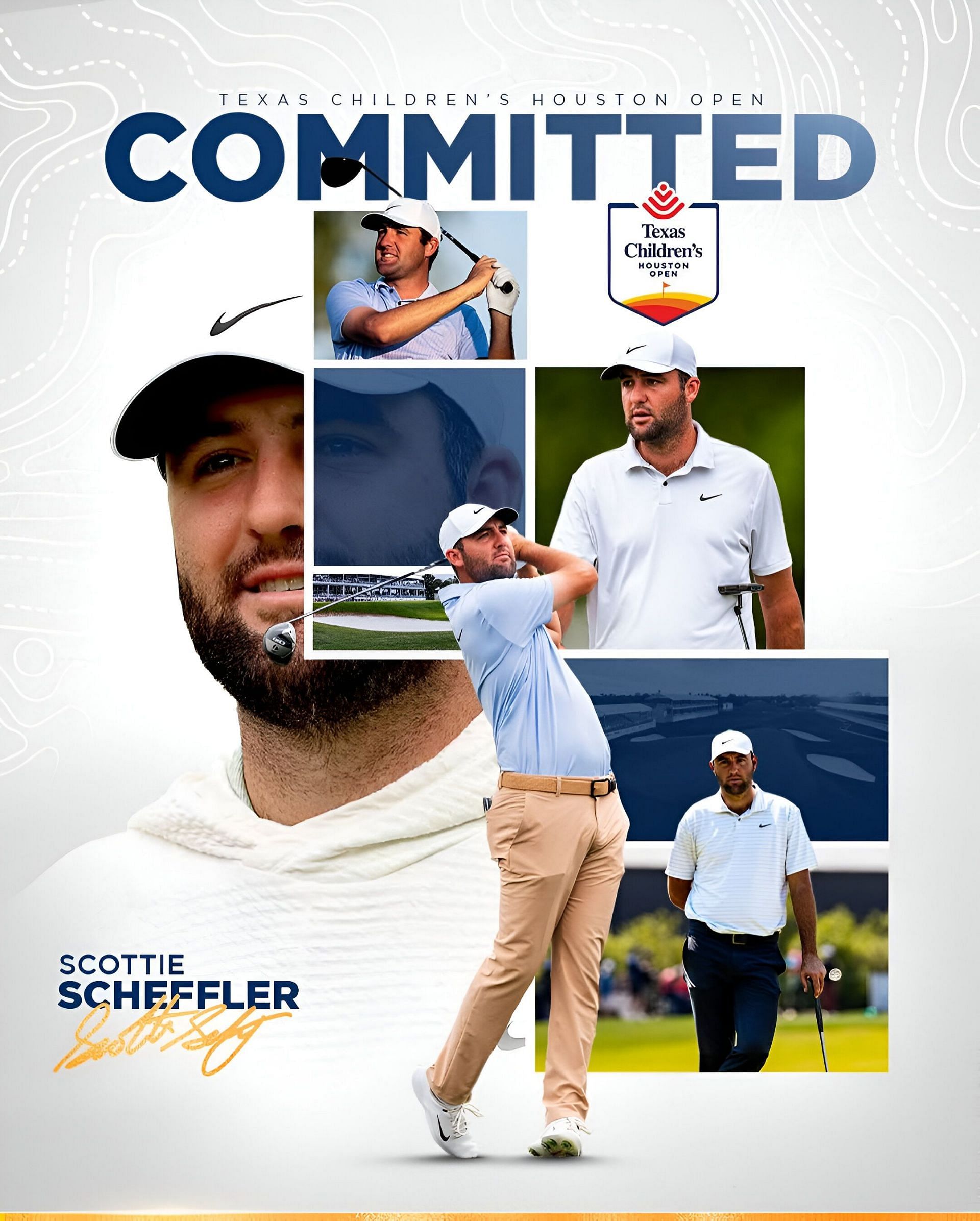 Texas Children&rsquo;s Houston confirming Scottie Scheffler&#039;s commitment to the tournament. Image via Instagram@tchouopen