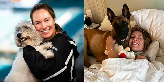 Danielle Collins travels with her "favorite son" to Charleston, reveals how he's adjusting to new family member ahead of title defense