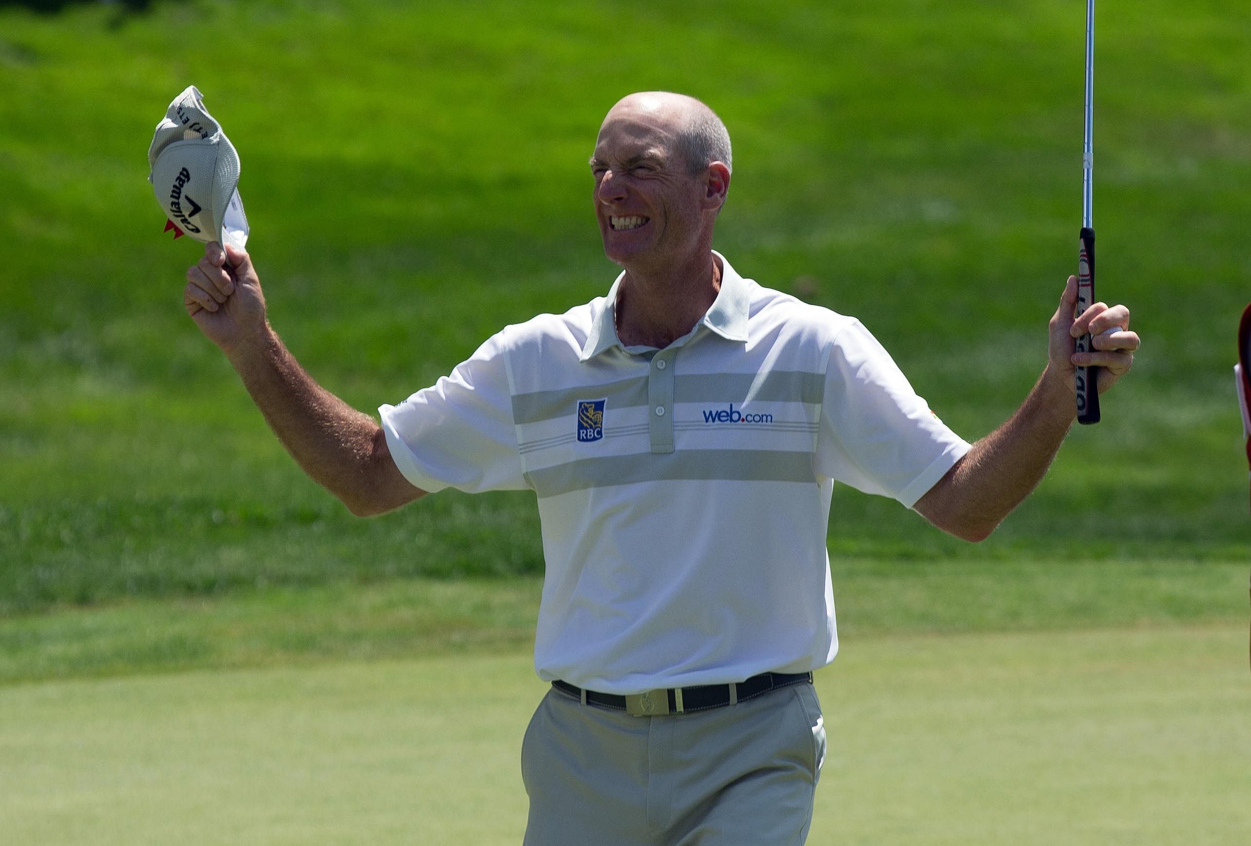 Jim Furyk after his completing his final round at the 2016 Travelers Championship in 58 (Source: Imagn)