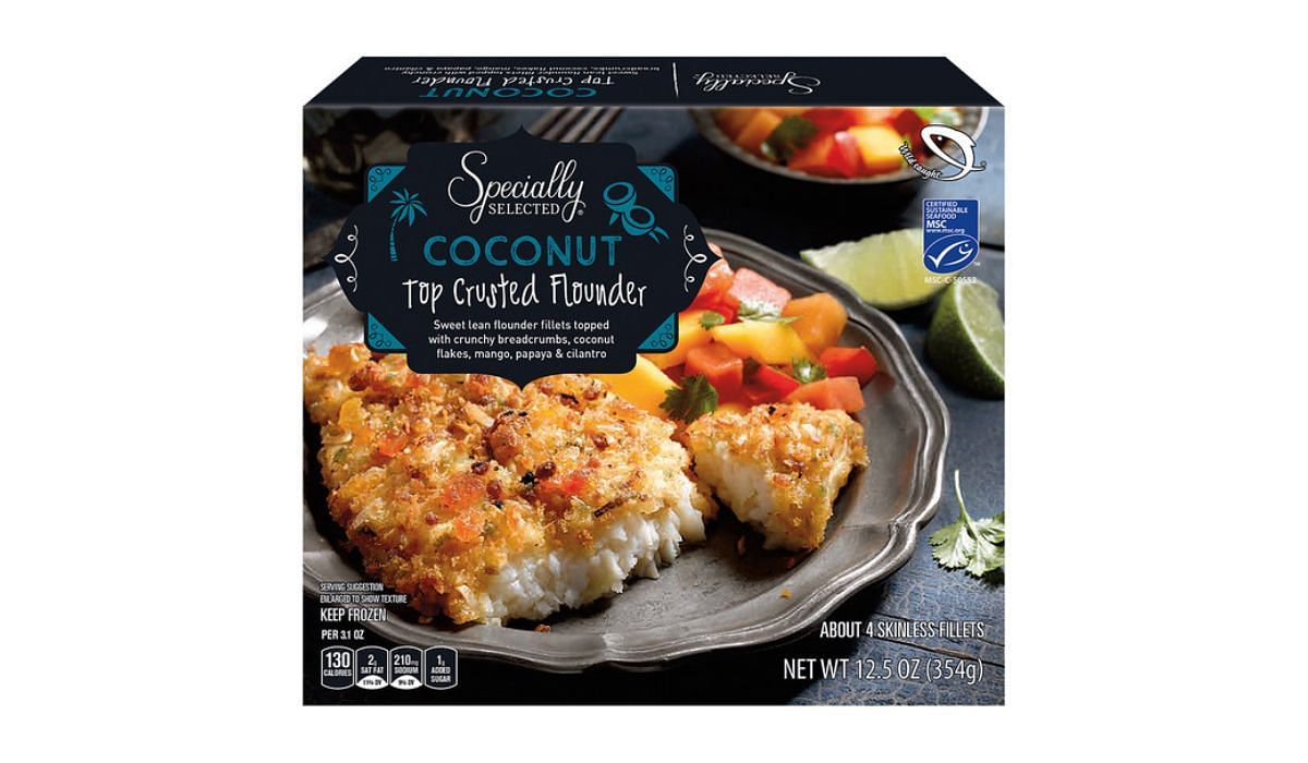 Specially Selected&#039;s latest Top Crusted Flounder (Image via Aldi)