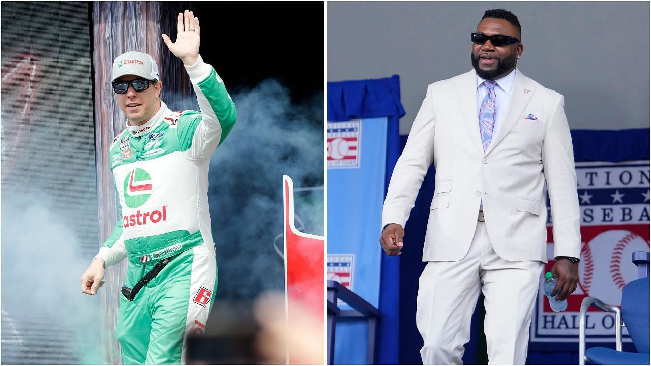 In Picture: Brad Keselowski and David Ortiz. (from Left) Credit: Imagn 