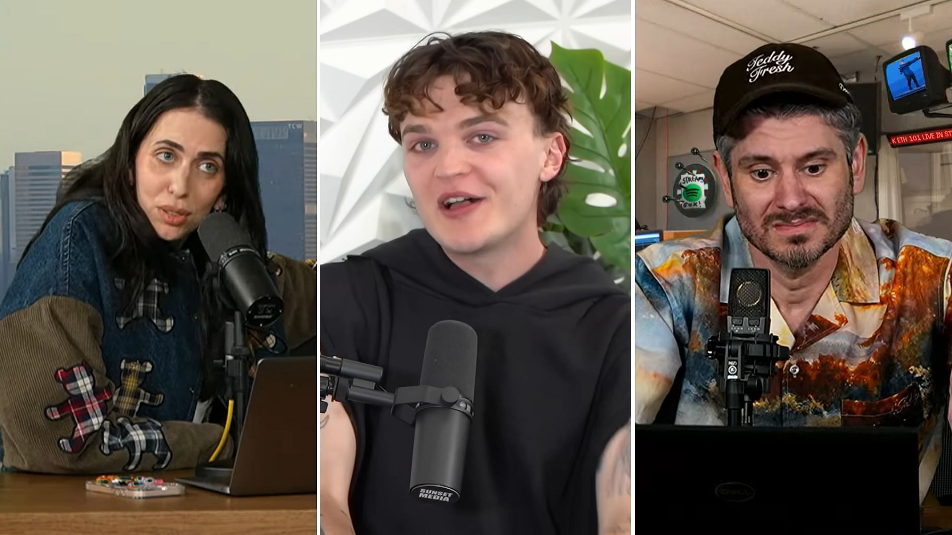 Adam McIntyre feuds with Ethan Klein and Hila Klein (Image via Adam McIntyre, H3 Podcast/ YouTube)