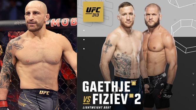 "Maybe I'm bias but whatever" - Alexander Volkanovski backs his guy while predicting Justin Gaethje vs. Rafael Fiziev at UFC 313