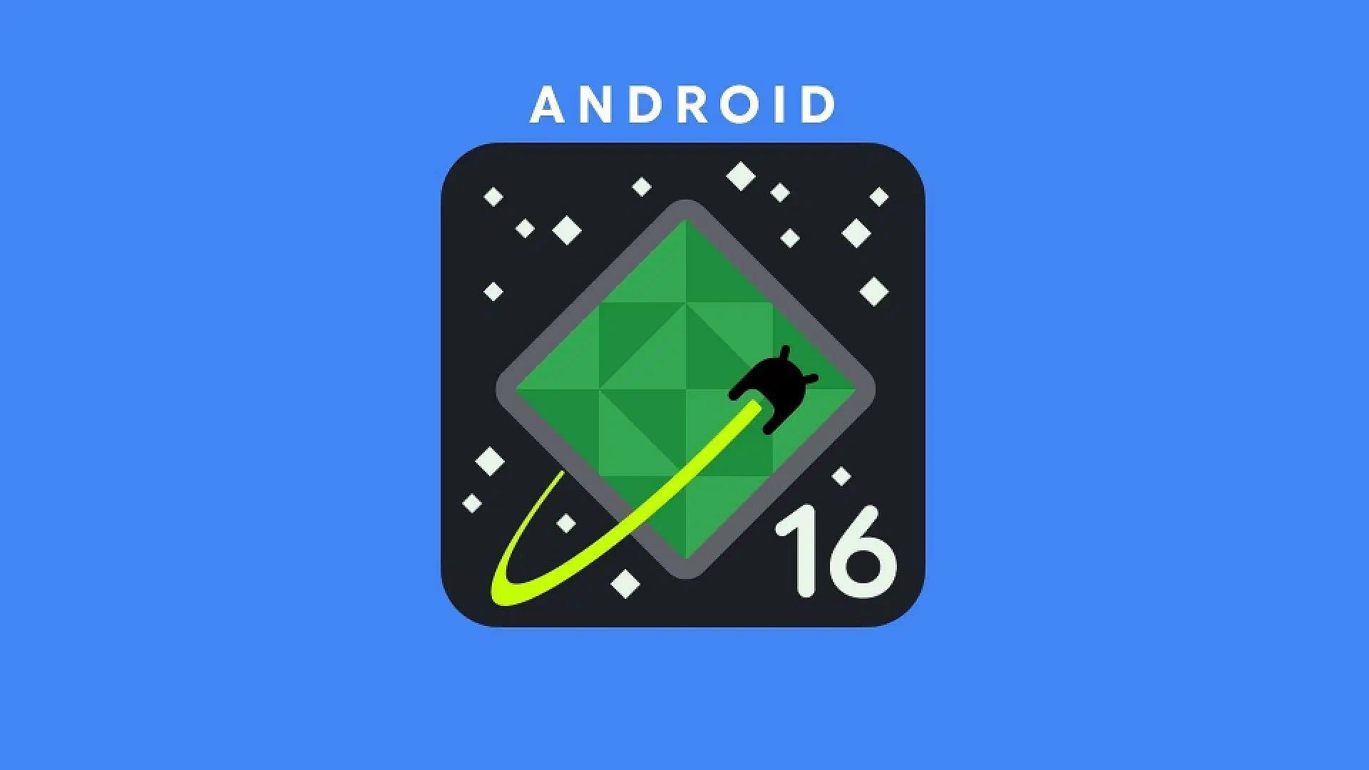 Picture of the Android 16 logo