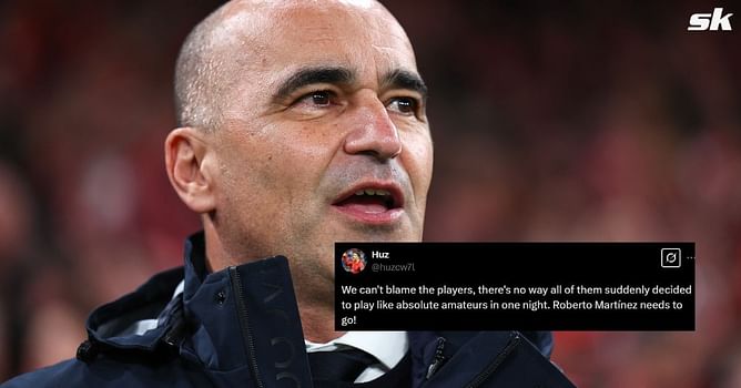 "Worse than Fernando Santos", "Sack him now" - Fans want Portugal's Roberto Martinez sacked as Cristiano Ronaldo's side lose to Denmark