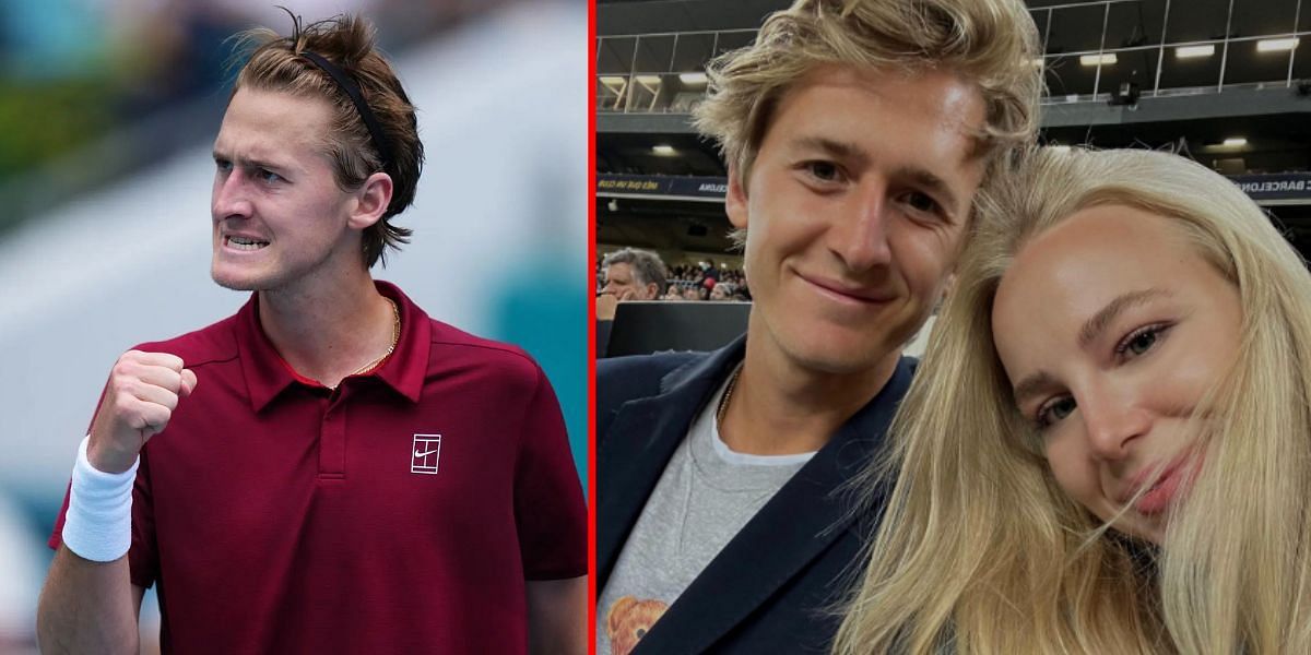 Sebastian Korda with Ivana Nedved | Image: Getty (L) &amp; Instagram (R)