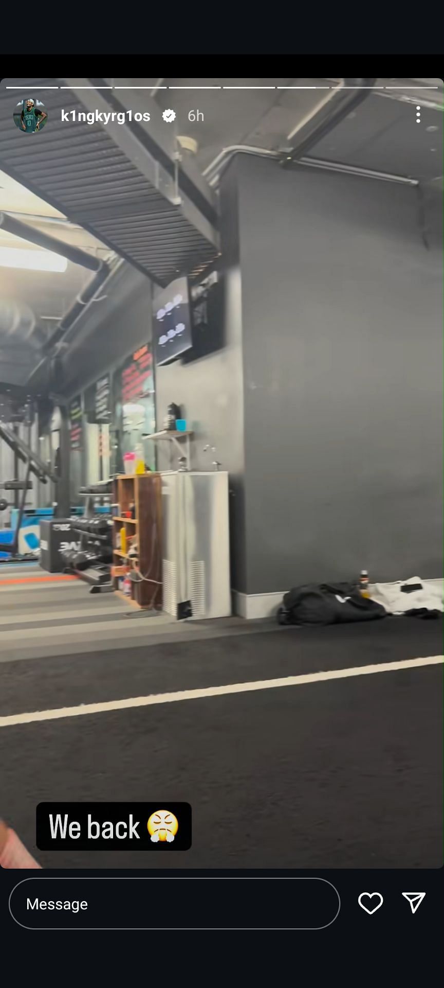 Nick Kyrgios&#039; Story - Via Instagram