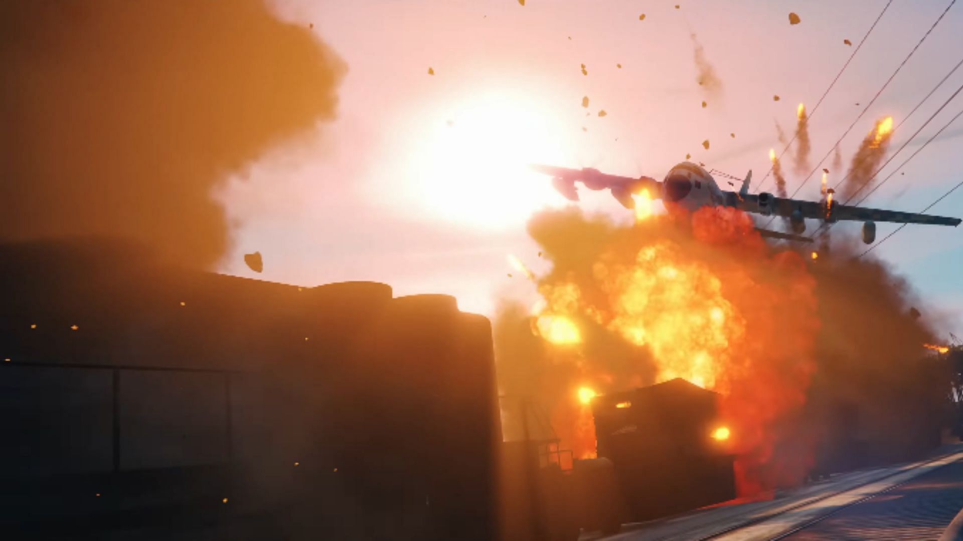 The Titan Job: Destroy Eberhard targets with the Titan 250 D&#039;s gun camera (Image via Rockstar Games)