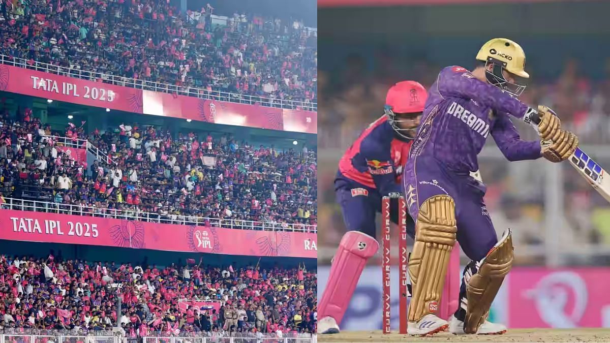 RR बनाम KKR मैच में फैंस के बीच बवाल (Photo Credit_iplt20.com)