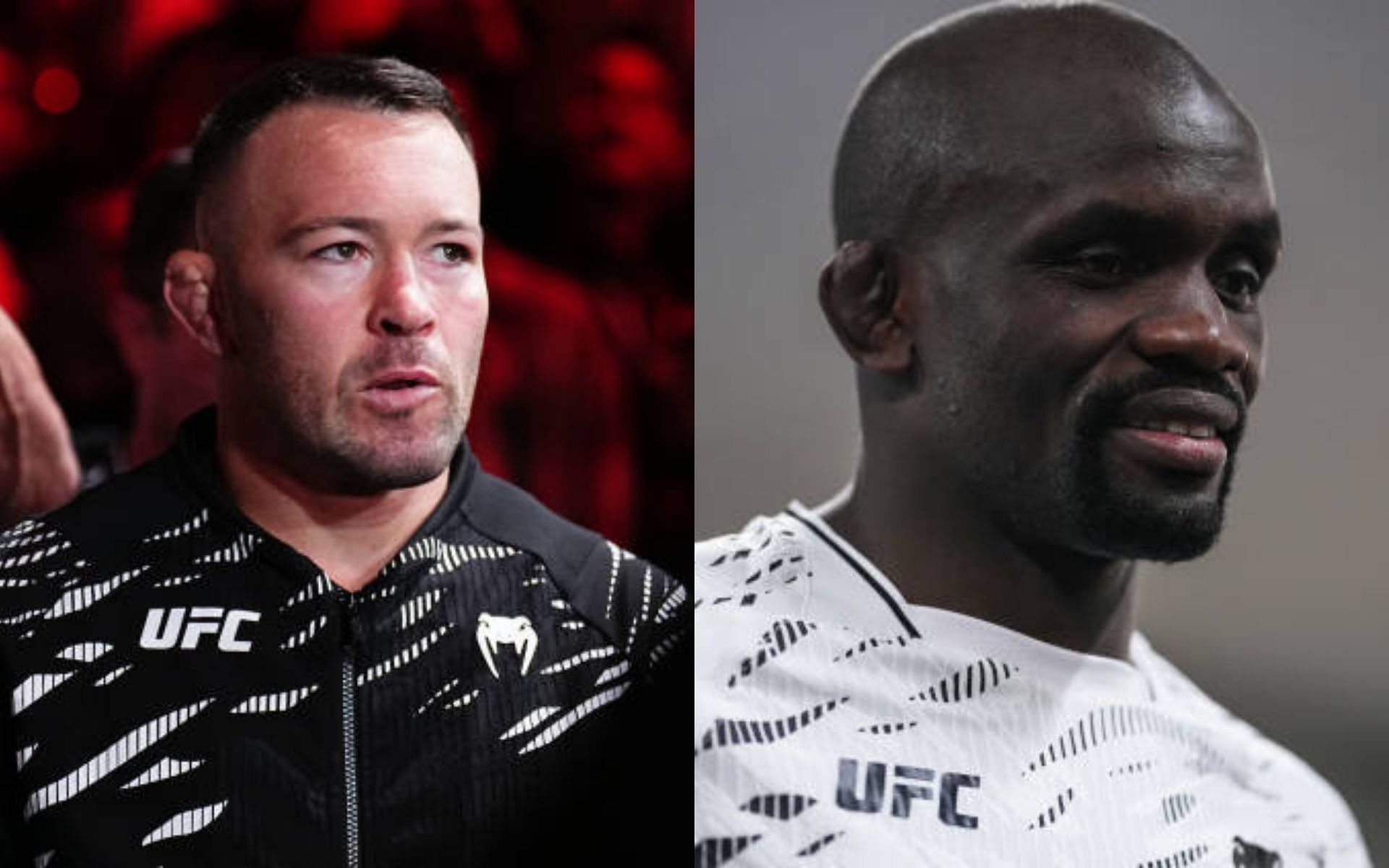 Colby Covington (left) runs into Themba Gorimbo (right) at UFC PI [Image credits: Getty Images]