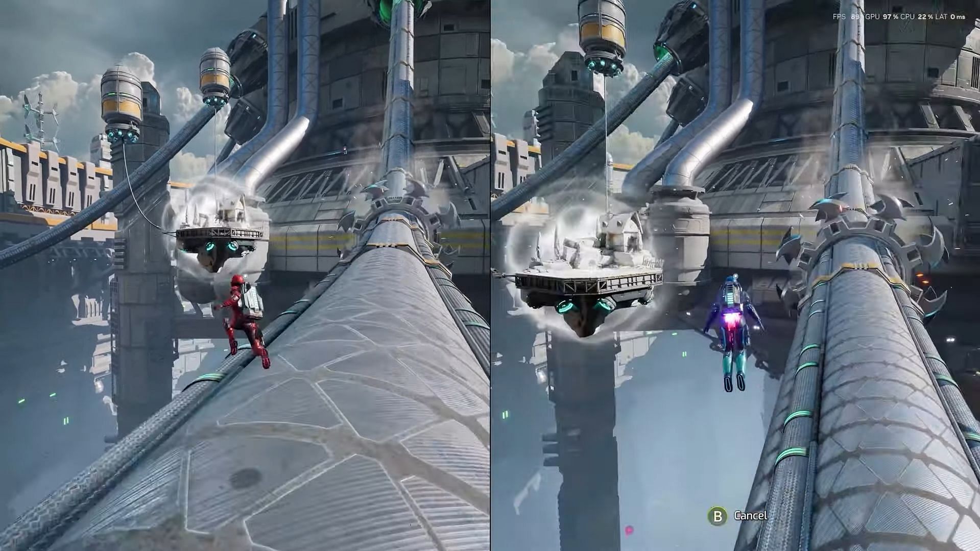 Avoid the spinning blade on the wire (Image via Electronic Arts || YouTube/@ JSkeleton)