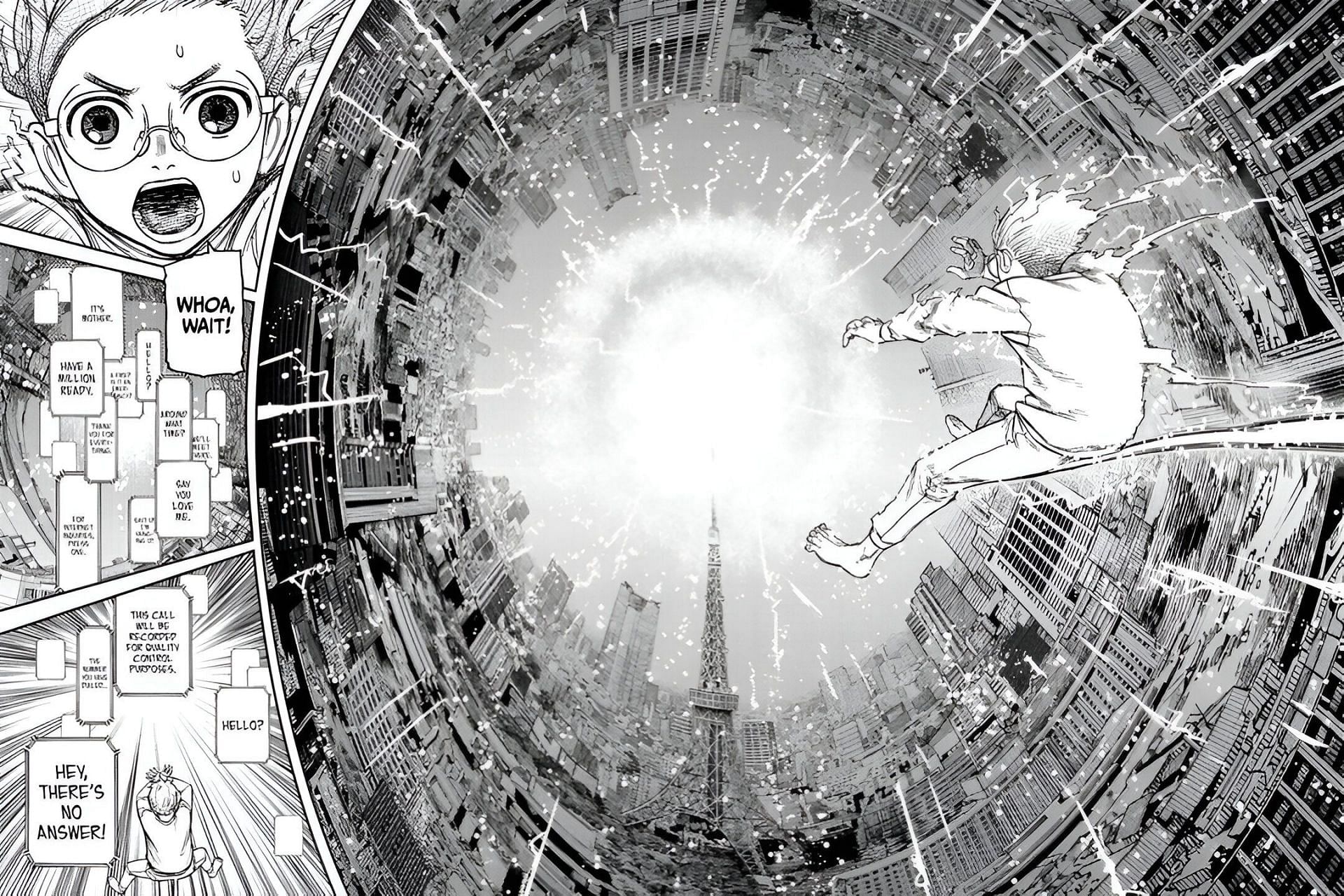 Okarun as seen in the manga (Image via Shueisha)