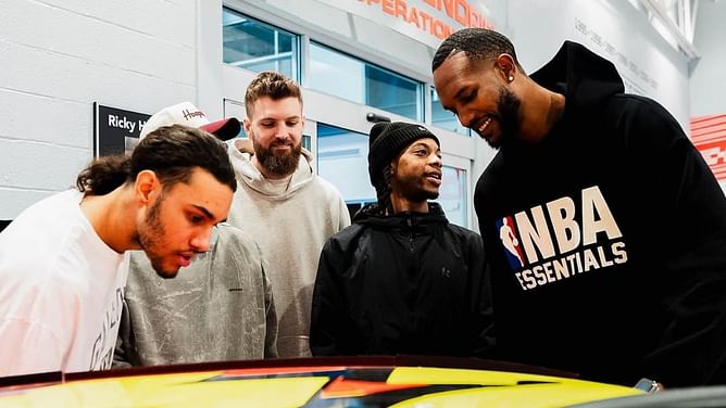 Hendrick Motorsports welcomed Cleveland Cavaliers NBA stars to their Charlotte facility