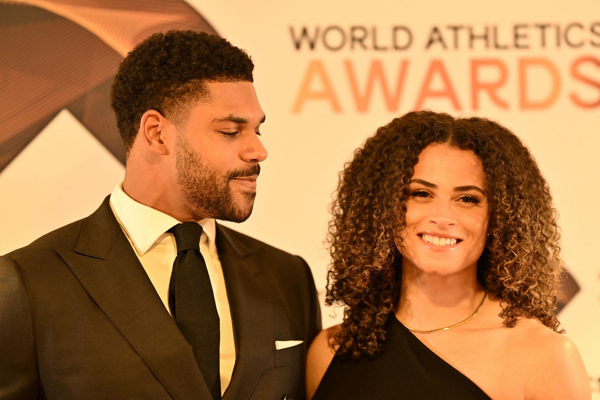 Sydney Mclaughlin-Levrone and husband, Andre Levrone - Source: Getty