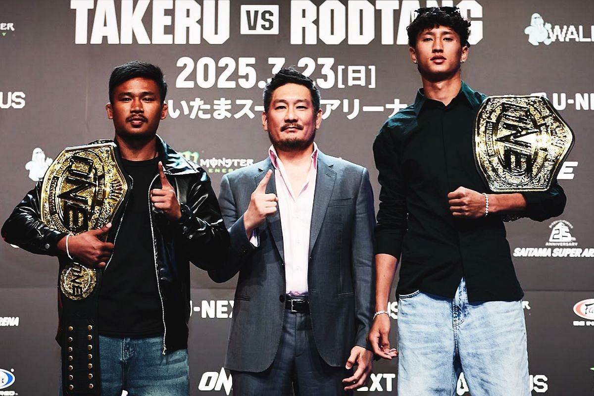 Superlek Kiatmoo9, Chatri Sityodtong, Nabil Anane - Photo by ONE Championship