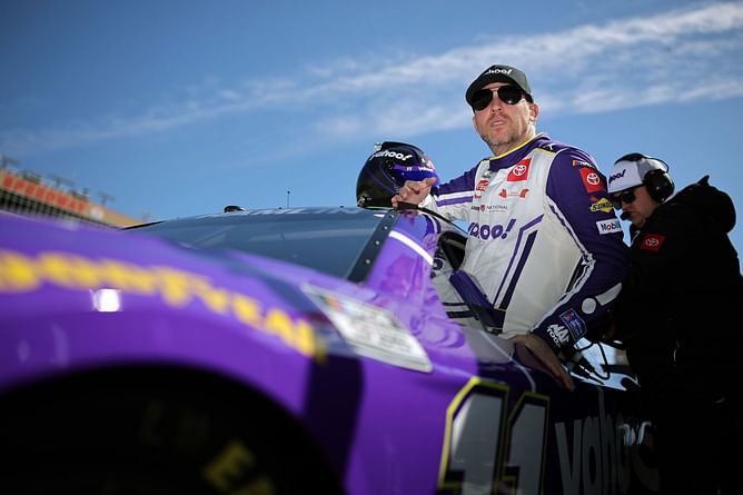 Denny Hamlin gives his hot take on Jeffrey Earnhardt’s former crew chief’s ‘finish under green’ suggestion: “If it was the nineties that would work”