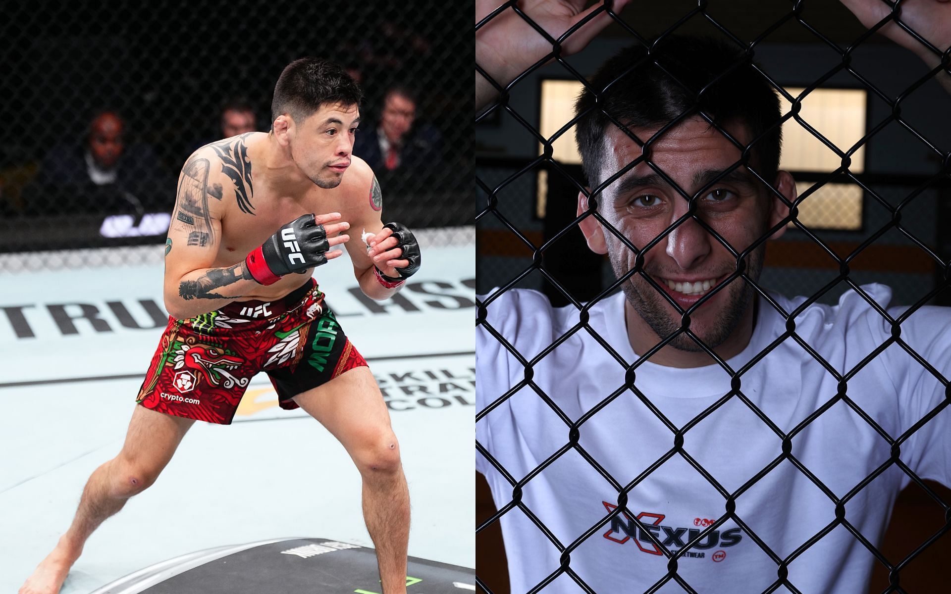 Brandon Moreno (left) will clash against Steve Erceg (right) at UFC Mexico City [Images courtesy: Getty Images]