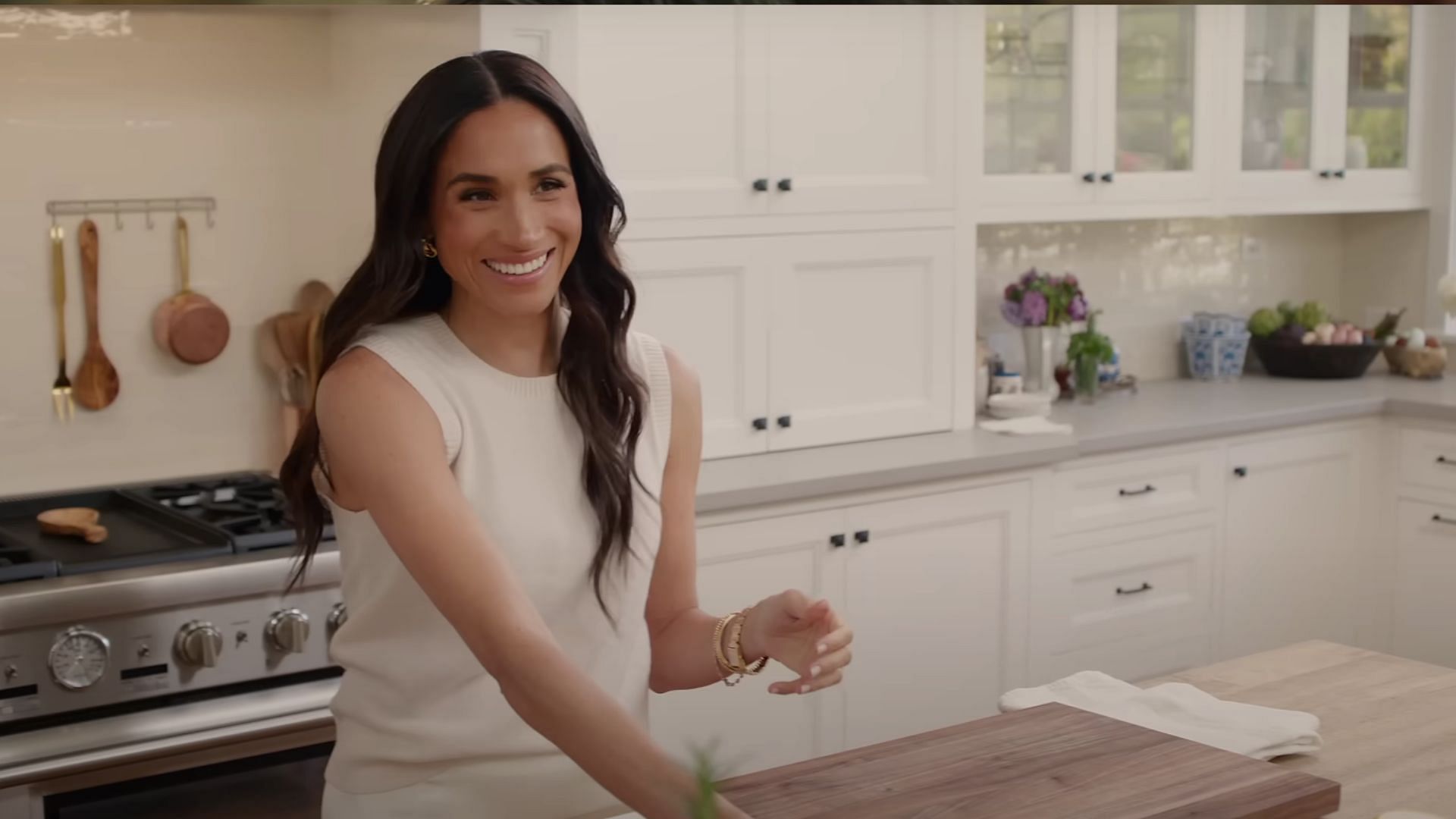 Meghan Markel in her Netflix show With Love, Meghan (Image via YouTube/@Netflix)