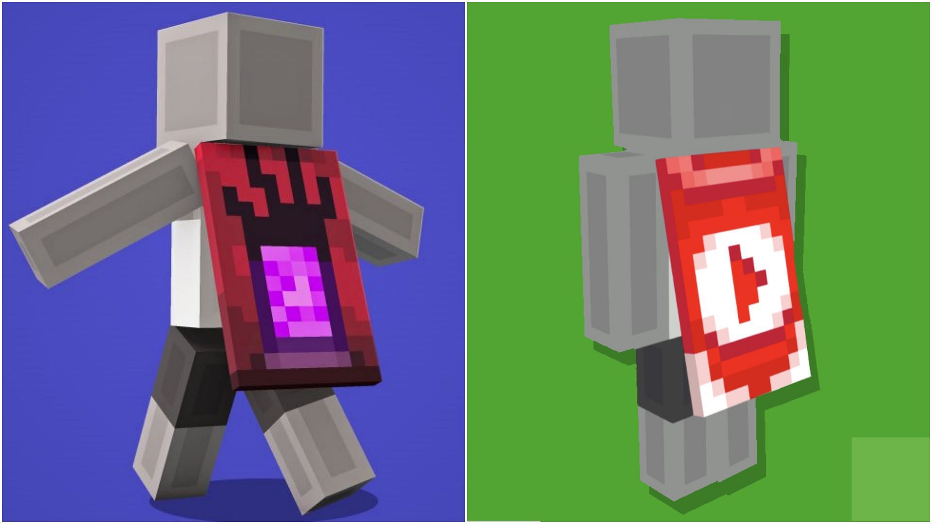 A YouTube cape can be much more popular than a TikTok cape for multiple reasons. (Image via X/Minecraft || Reddit/SamiTheAnxiousBean)