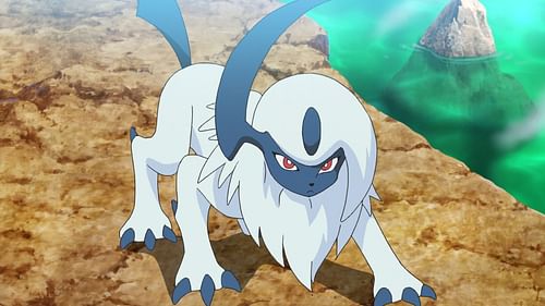 Absol in the anime (Image via TPC)