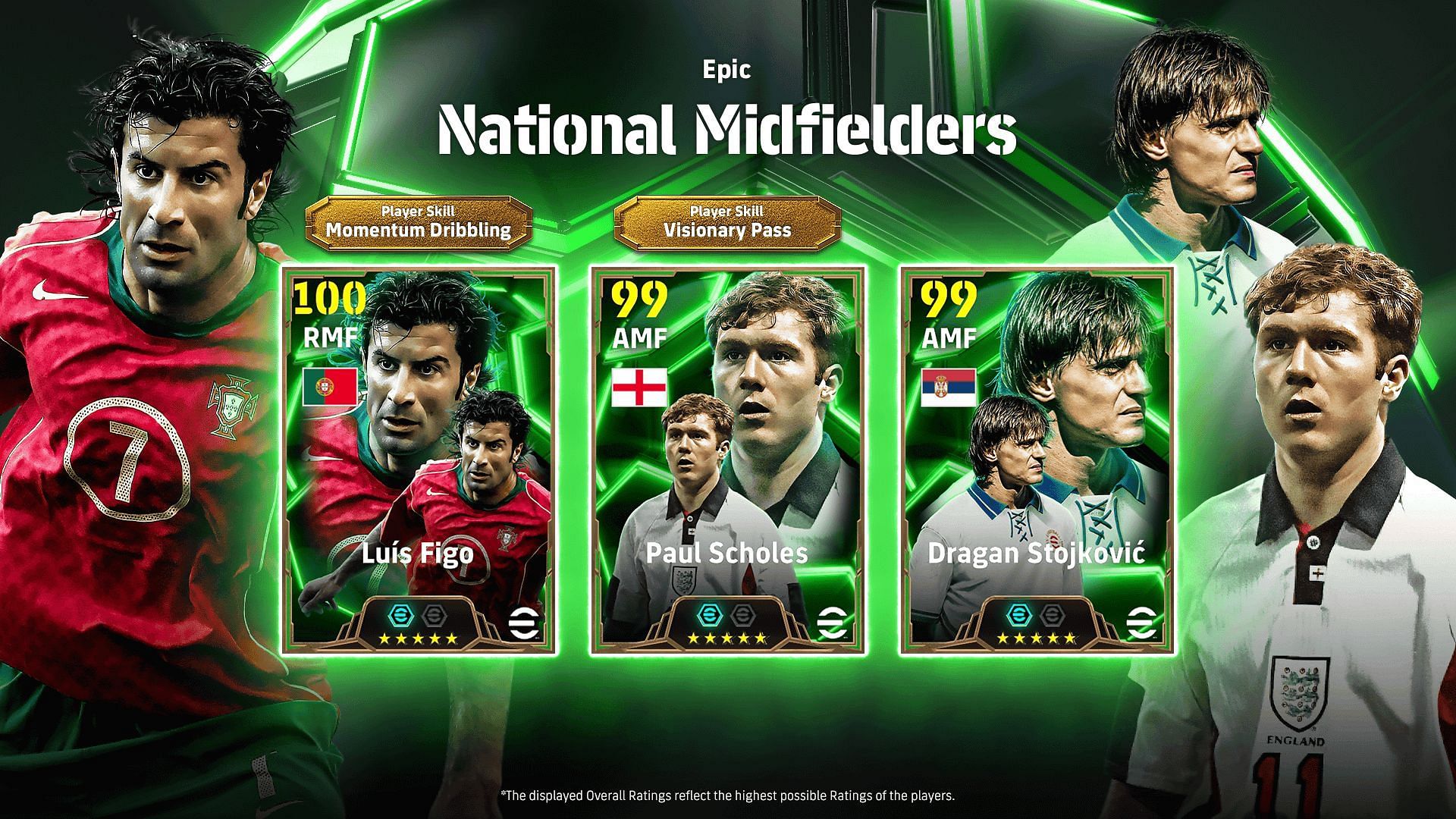 eFootball 2025 National Midfielders Special Players list is live now (Image via Konami)