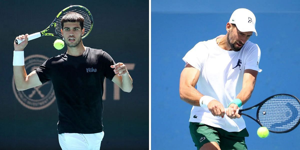 Carlos Alcaraz and Novak Djokovic to open their campaign at Day 4 of Miami Open 2025 | Image Source: Getty